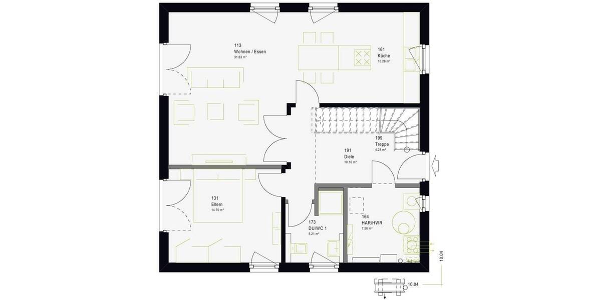 Einfamilienhaus Ennigerloh Ostenfelde - 5 Zimmer, 138 m&sup2;, 409.550&euro; | Angebot:26797459