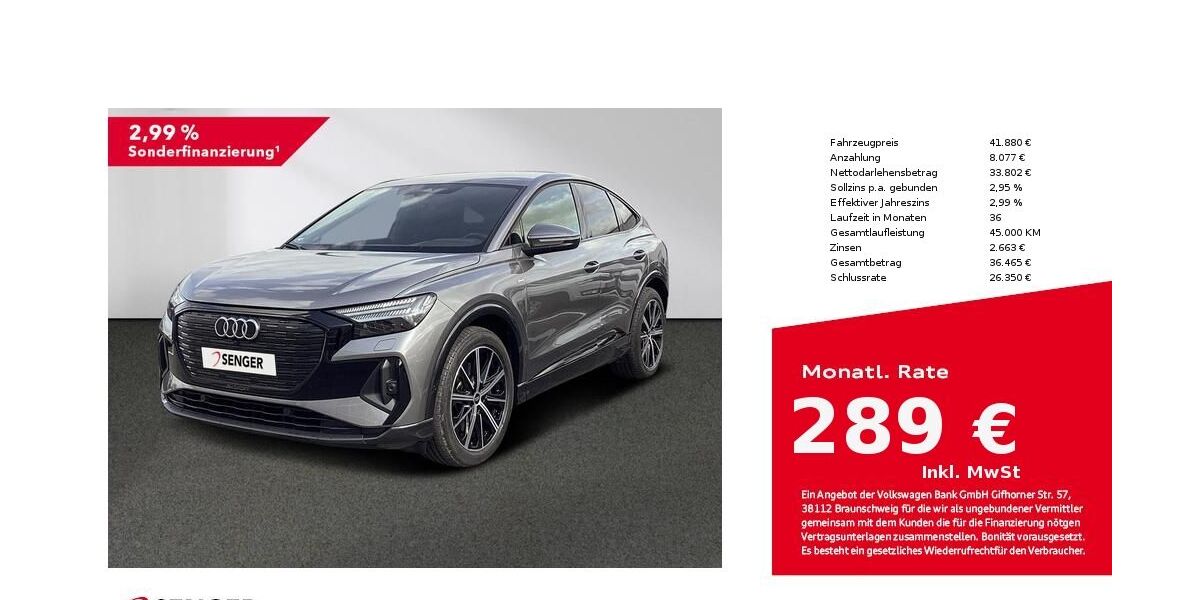 Audi Q4 e-tron 46.800 km 41.880 &euro; Münster 48153