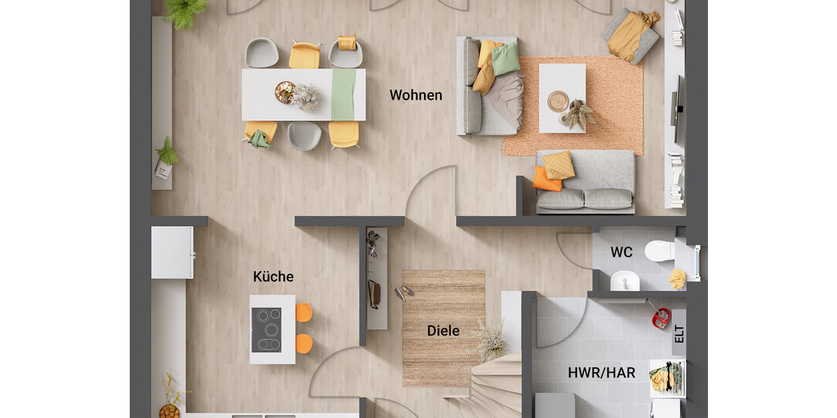 Mehrfamilienhaus, Wohnhaus Münster Amelsbüren - 4 Zimmer, 128 m&sup2;, 335.705&euro; | Angebot:26053258