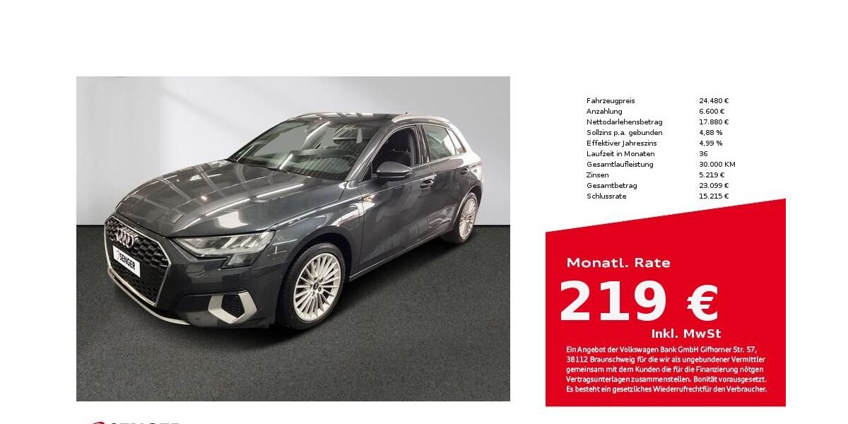 Audi A3 41.030 km 24.480 &euro; Münster 48153