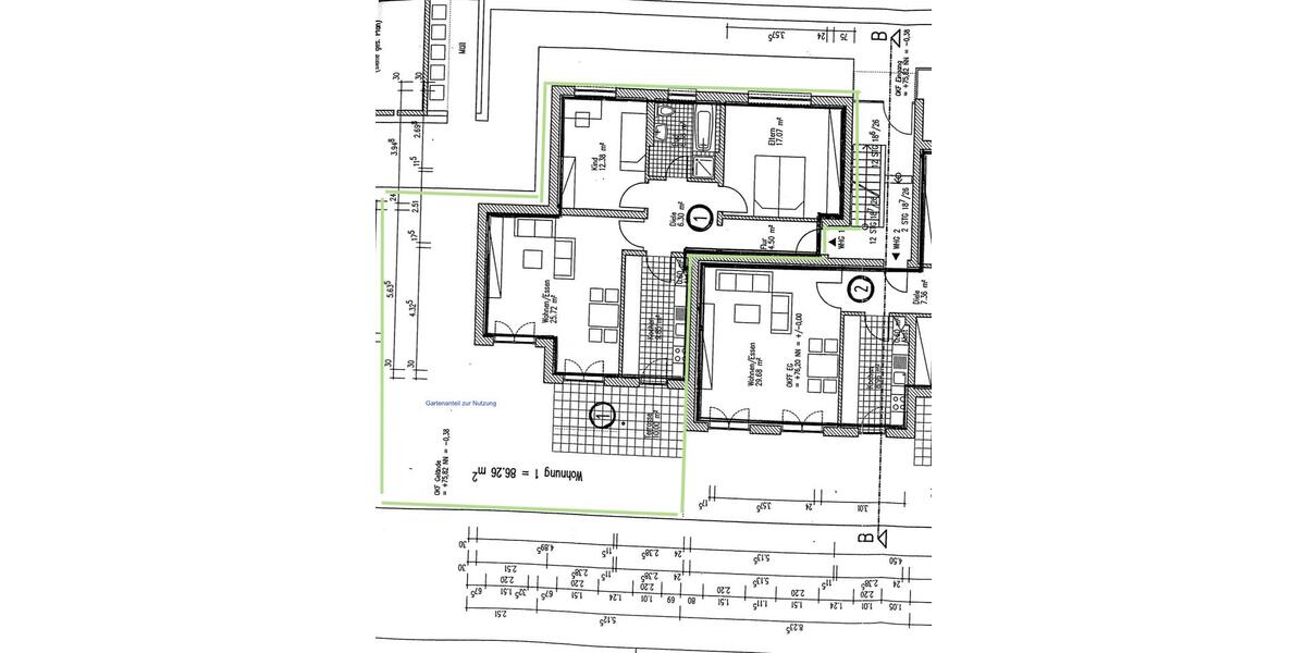 Erdgeschoßwohnung Ahlen - 1 Zimmer, 86 m&sup2;, 820&euro; | Angebot:26470932