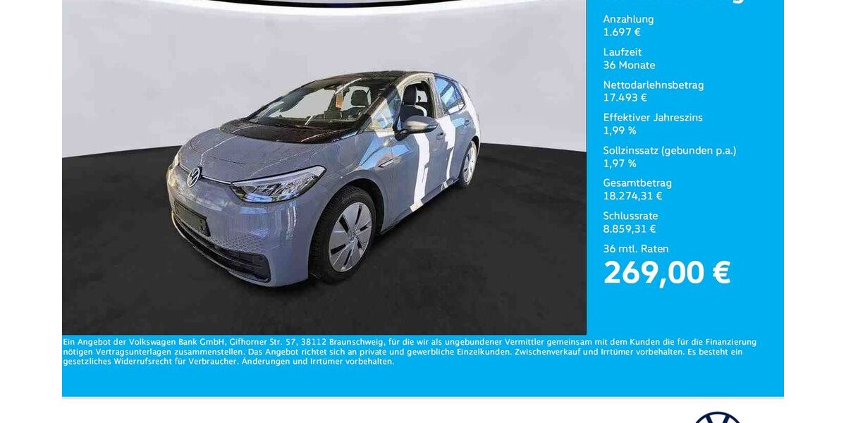 VW ID.3 43.702 km 19.036 &euro; Unna 59423