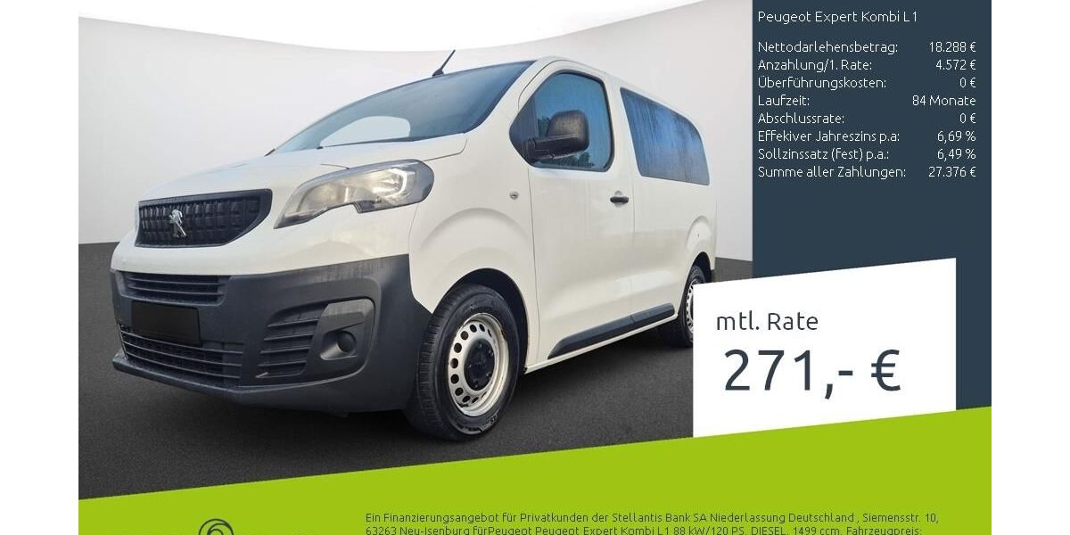 Peugeot Expert 39.164 km 22.860 &euro; Münster - Amelsbüren 48163