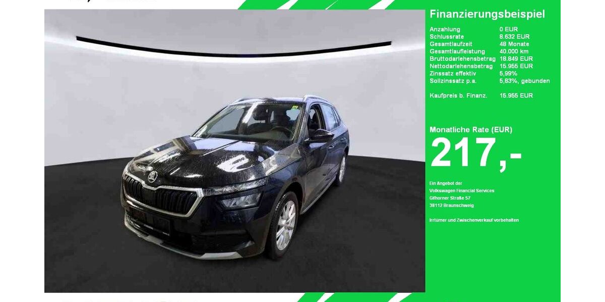 Skoda Kamiq 75.903 km 15.955 &euro; Oelde (Stromberg) 59302