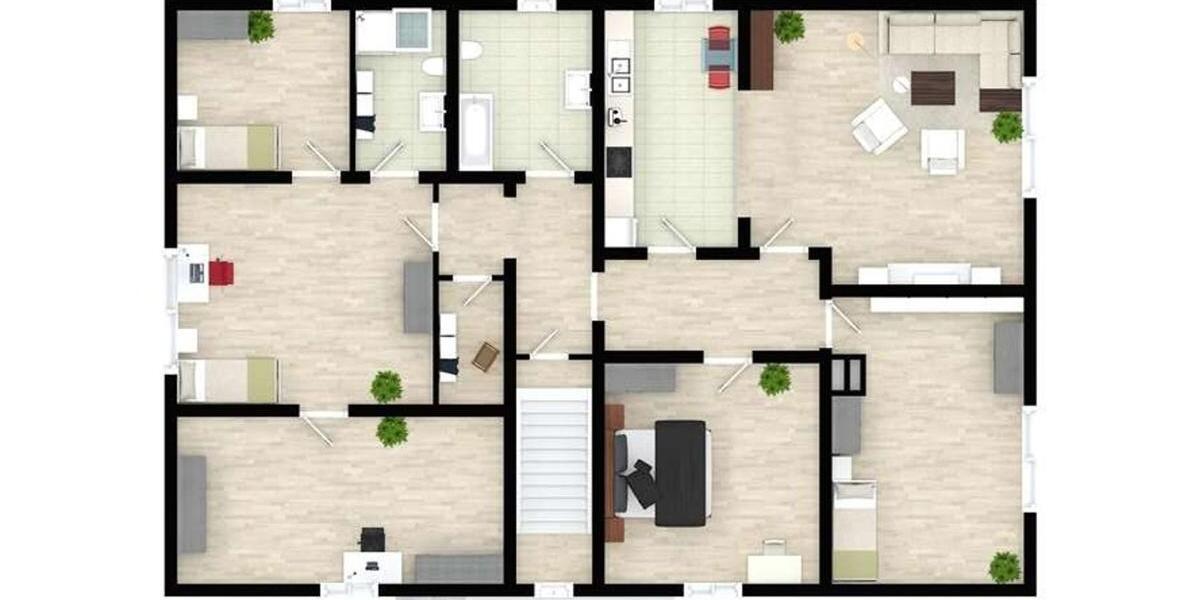 Etagenwohnung Kamen - 6 Zimmer, 142 m&sup2;, 1.250&euro; | Angebot:25393040