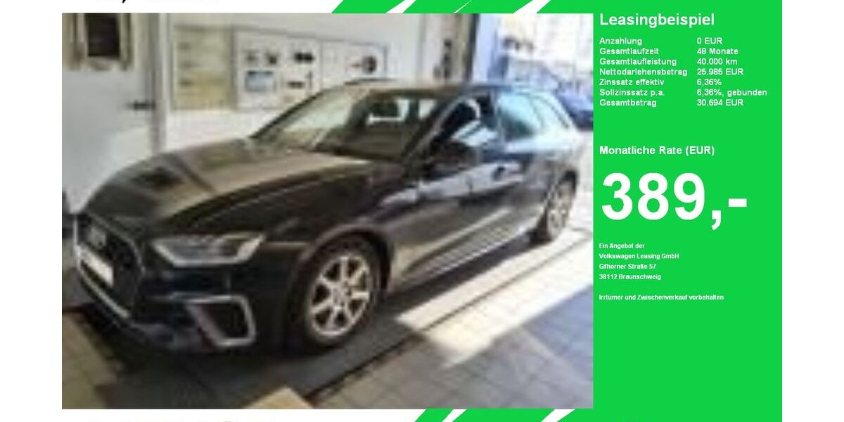 Audi A4 104.924 km 25.985 &euro; Oelde (Stromberg) 59302