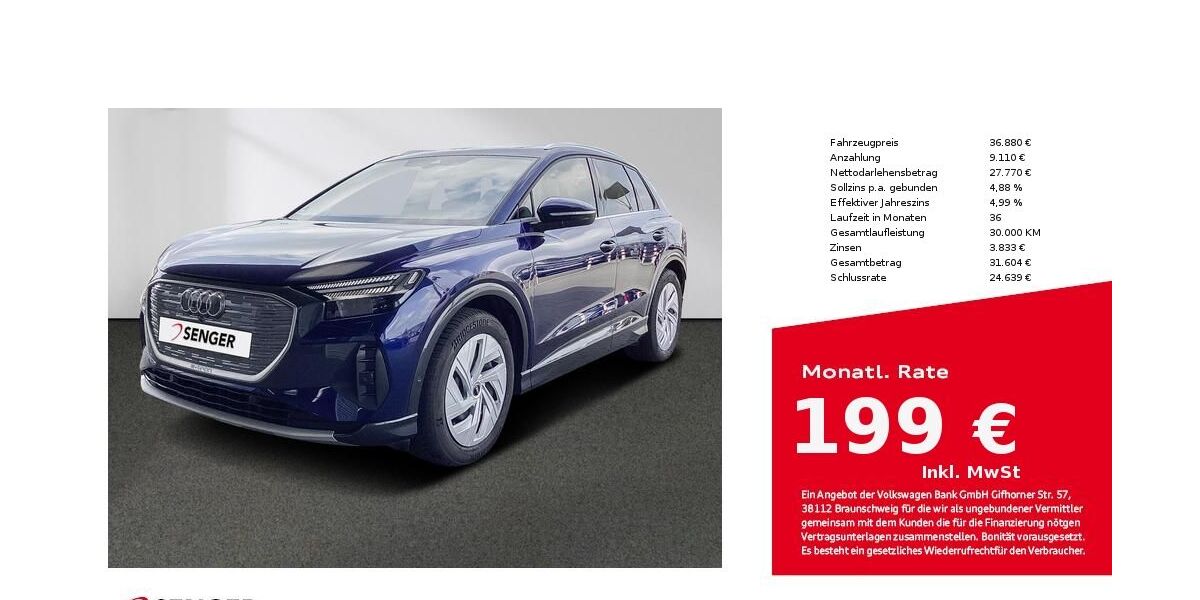 Audi Q4 e-tron 22.372 km 36.880 &euro; Münster 48153