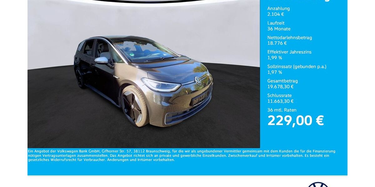 VW ID.3 49.766 km 20.710 &euro; Unna 59423