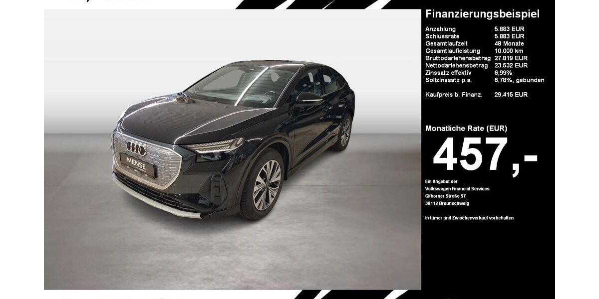 Audi Q4 e-tron 92.121 km 28.100 &euro; Oelde (Stromberg) 59302