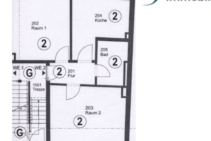 Wohnung Münster Mitte-Süd - 2 Zimmer, 60 m&sup2;, 249.000&euro; | Angebot:24732583
