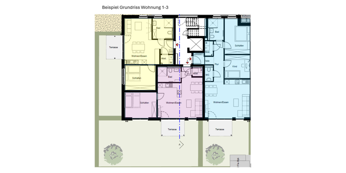 Terrassenwohnung Münster Münster-Südost - 3 Zimmer, 74 m&sup2;, 1.546&euro; | Angebot:25757006