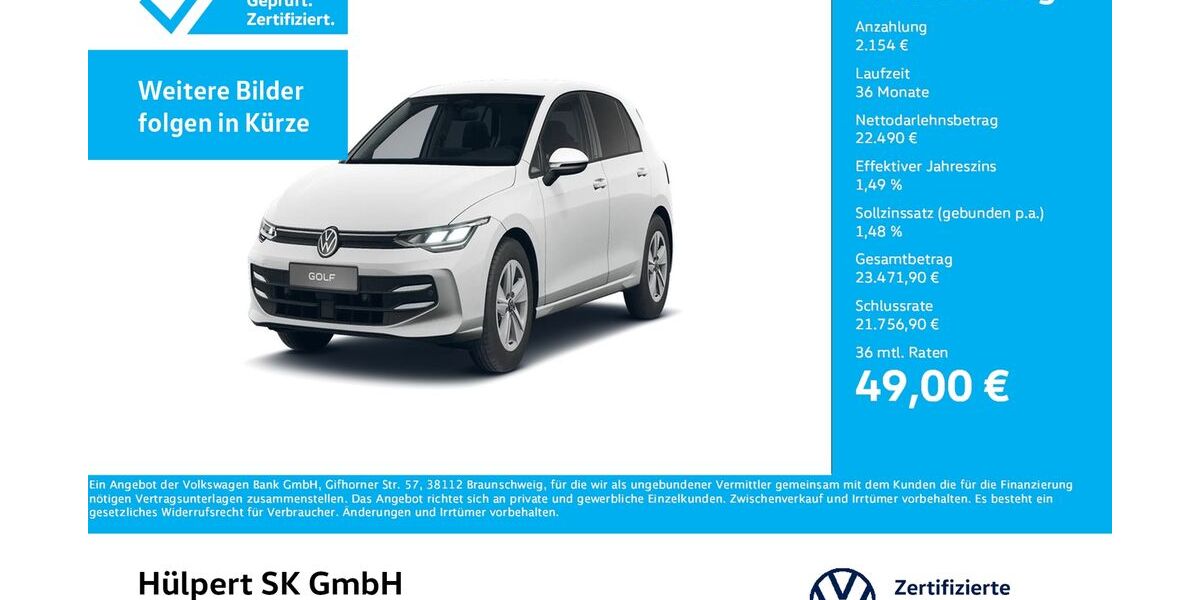 VW Golf 7.190 km 24.644 &euro; Bergkamen 59192