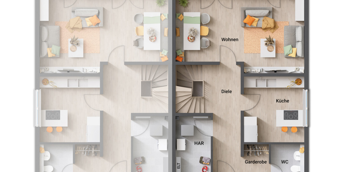 Doppelhaushälfte Oelde - 4 Zimmer, 116 m&sup2;, 268.250&euro; | Angebot:25681283