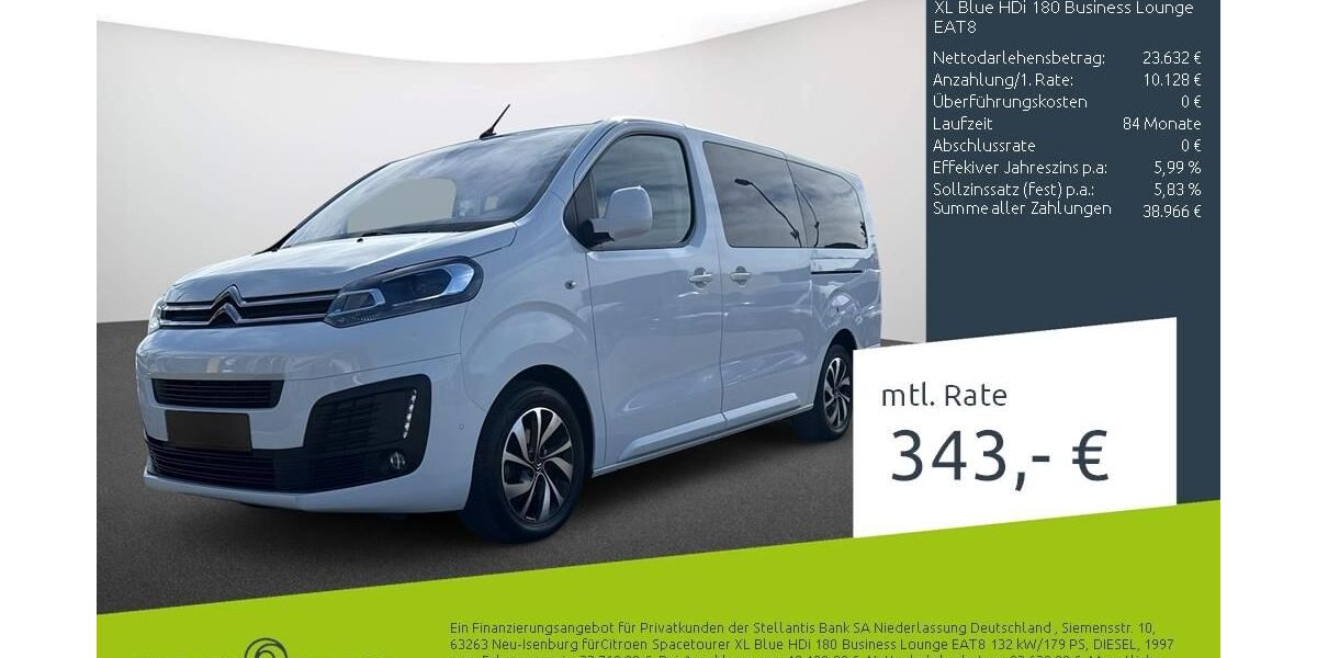 Citroen SpaceTourer 59.993 km 33.399 &euro; Münster - Amelsbüren 48163