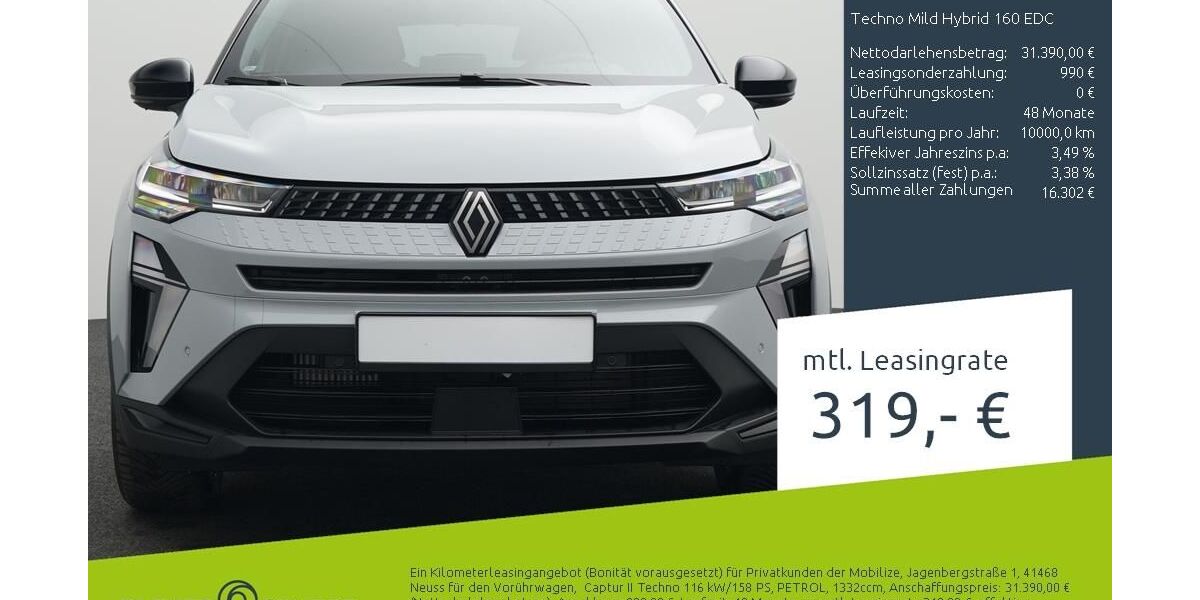 Renault Captur 1.500 km 25.890 &euro; Münster - Amelsbüren 48163