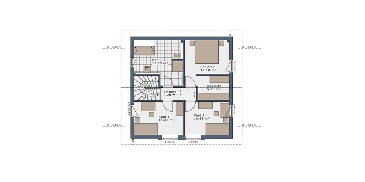 Einfamilienhaus Bergkamen - 4 Zimmer, 125 m&sup2;, 1.600&euro; | Angebot:24629825
