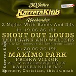 Shout Out Louds - 30 Jahre Karrera Klub - Day 1