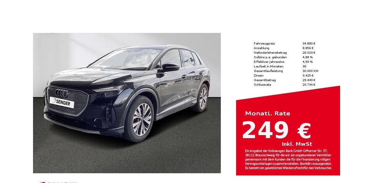 Audi Q4 e-tron 29.767 km 34.880 &euro; Münster 48153