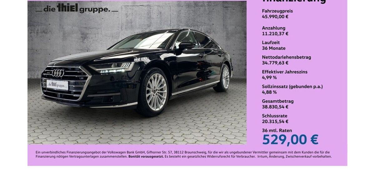 Audi A8 99.920 km 44.860 &euro; Rheda-Wiedenbrück 33378