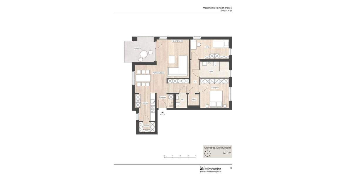 Etagenwohnung Werl - 3 Zimmer, 97 m&sup2;, 373.400&euro; | Angebot:25671463