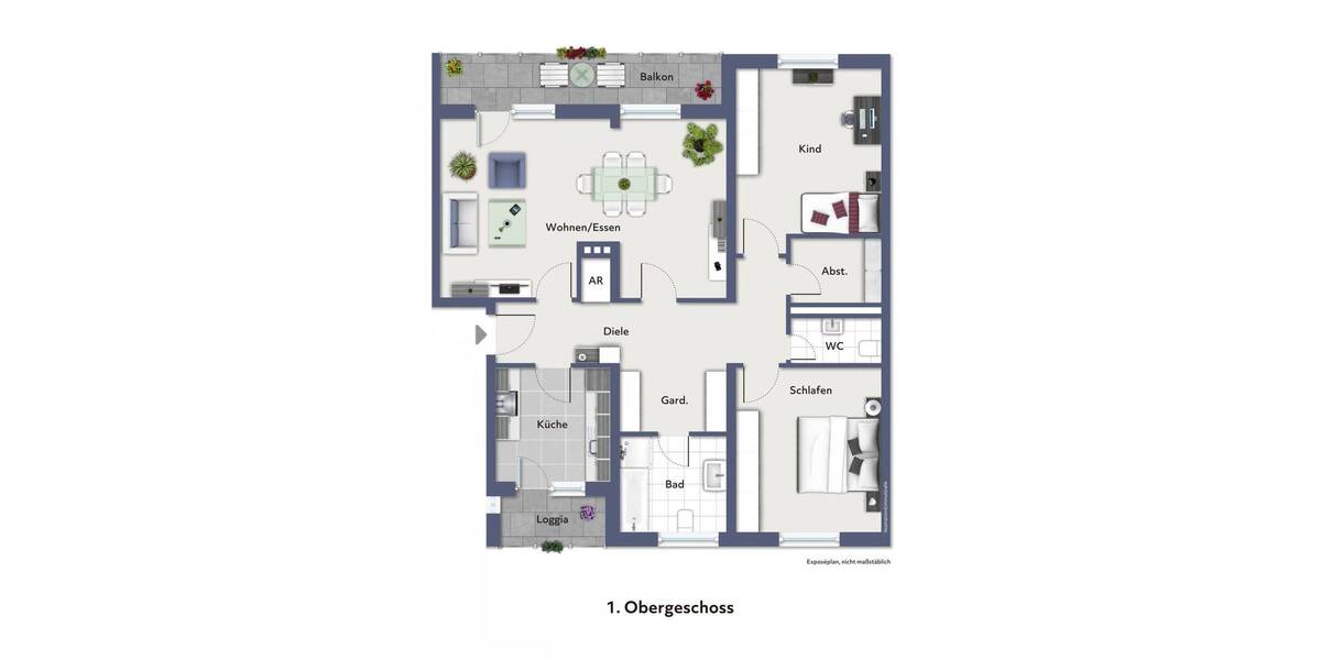 Etagenwohnung Münster Geist - 3 Zimmer, 103 m&sup2;, 450.000&euro; | Angebot:26787862