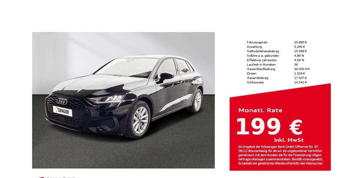 Audi A3 36.140 km 20.880 &euro; Münster 48153