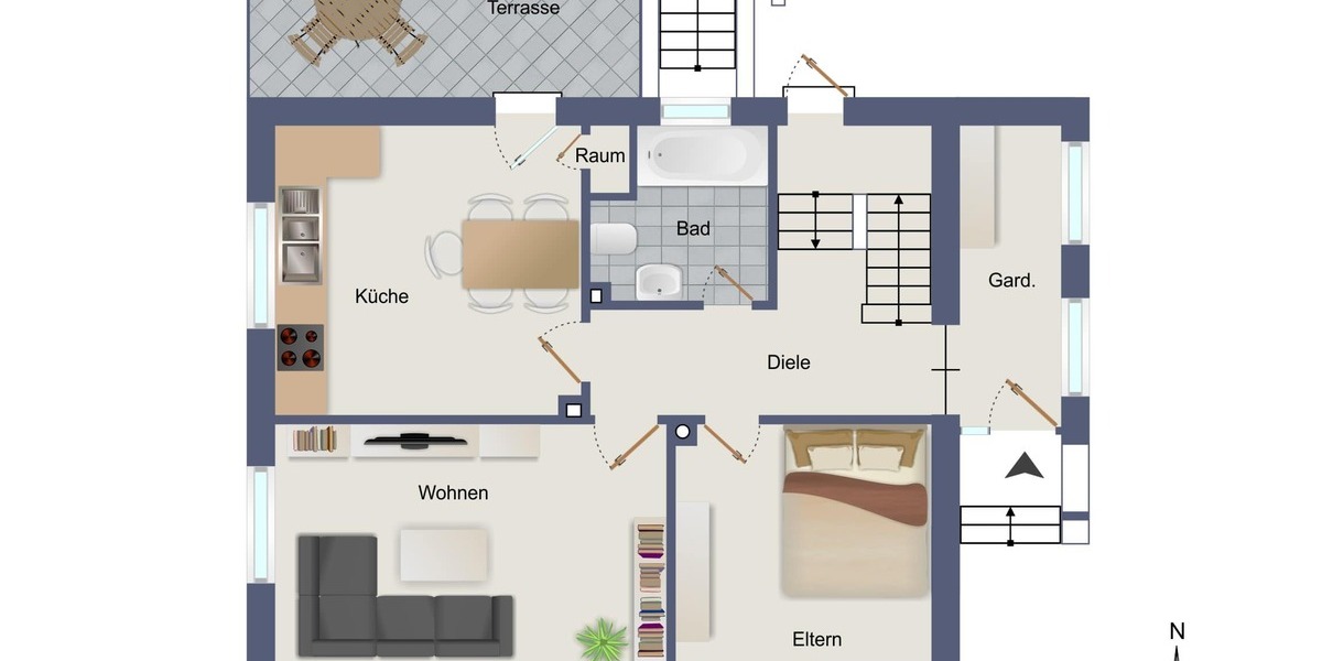 Charmantes Einfamilienhaus, als Mehrgenerationenhaus nutzbar - Einfamilienhaus Warendorf | Angebot:25159371
