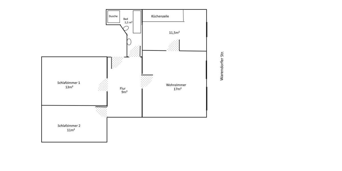 Erdgeschoßwohnung Münster Mitte-Nordost - 3 Zimmer, 68 m&sup2;, 990&euro; | Angebot:25934335