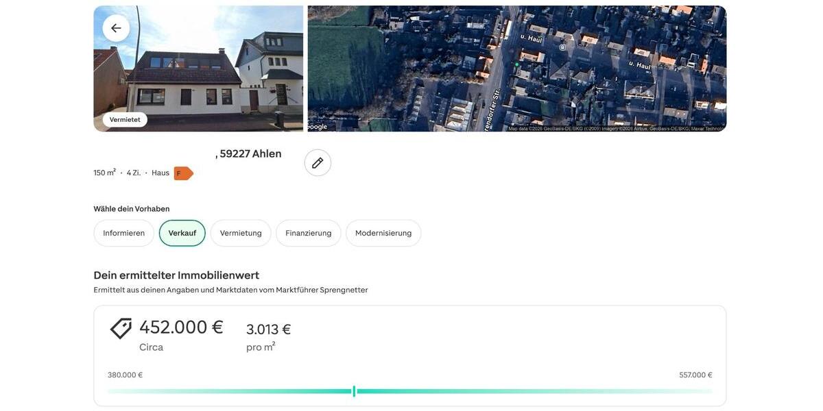 Einfamilienhaus Ahlen - 4 Zimmer, 150 m&sup2;, 439.000&euro; | Angebot:26851481