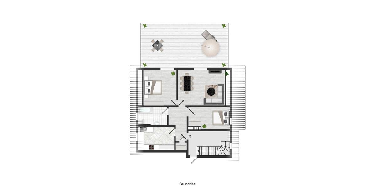 Terrassenwohnung Münster Berg Fidel - 3 Zimmer, 102 m&sup2;, 409.000&euro; | Angebot:26263062
