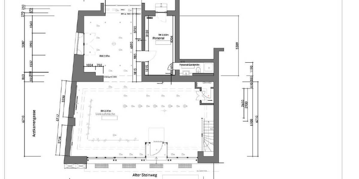 Gewerbeobjekt Münster / Altstadt Centrum - 2 Zimmer, 127 m&sup2;, 3.700&euro; | Angebot:25664364