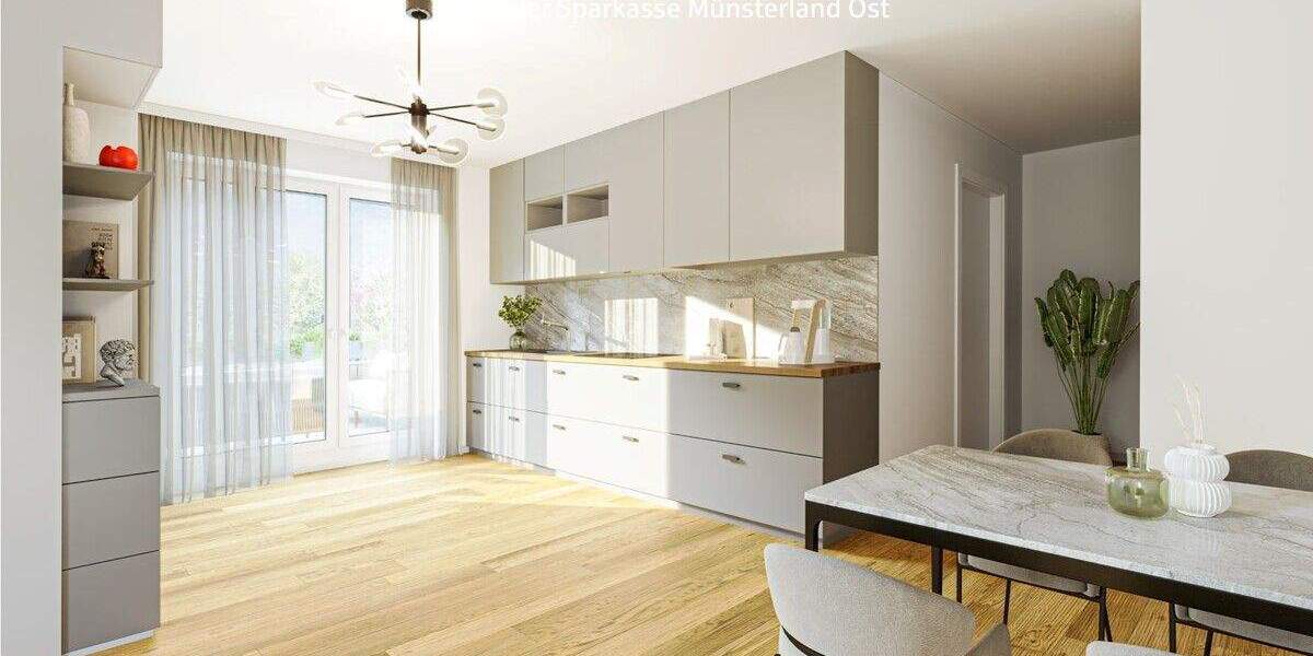 Etagenwohnung Beckum - 3 Zimmer, 90 m&sup2;, 436.700&euro; | Angebot:25748663