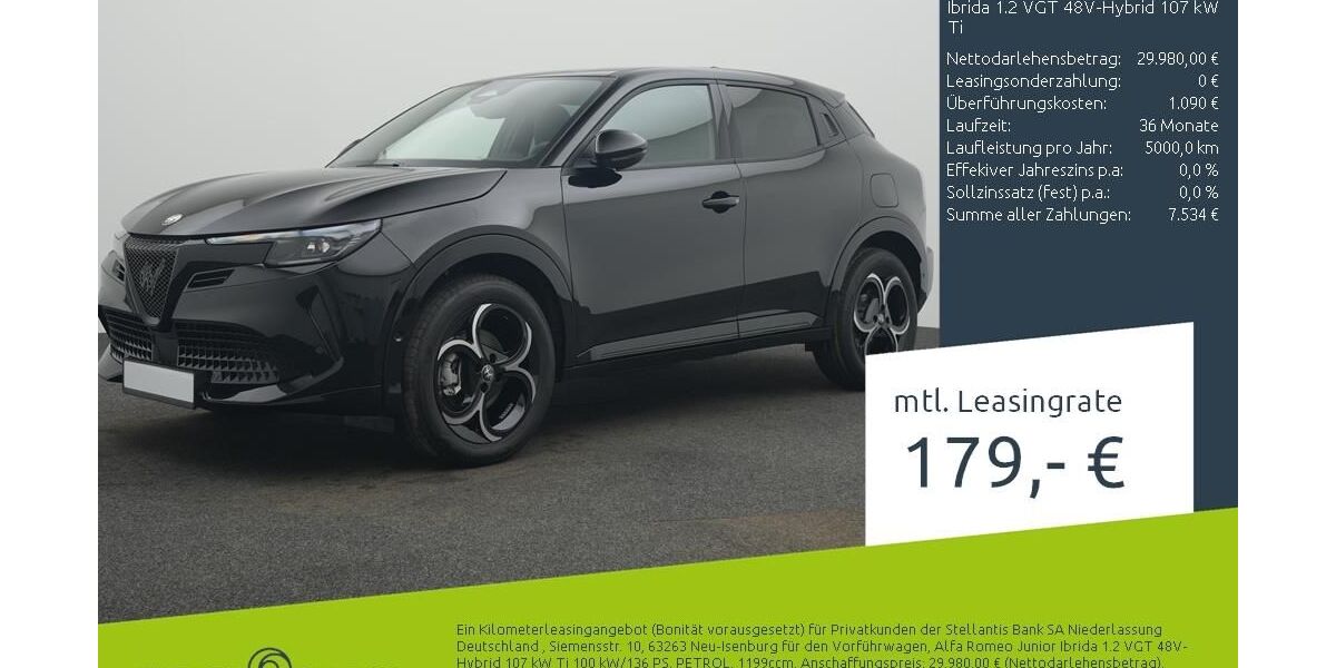 Alfa Romeo Junior 2.500 km 29.980 &euro; Münster - Amelsbüren 48163