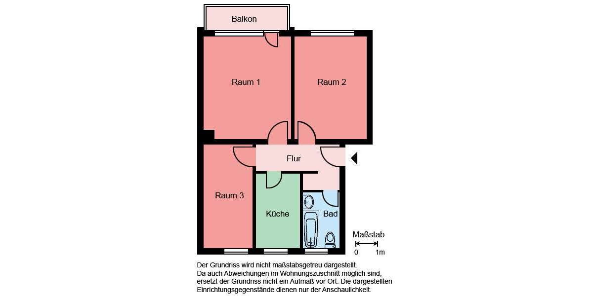 Etagenwohnung Werl - 3 Zimmer, 66 m&sup2;, 489&euro; | Angebot:26844976