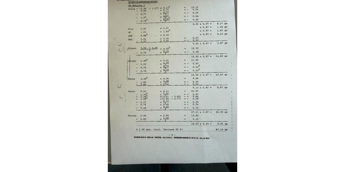 Erdgeschoßwohnung Hamm Braam-Ostwennemar - 3 Zimmer, 87 m&sup2;, 250.000&euro; | Angebot:26253592