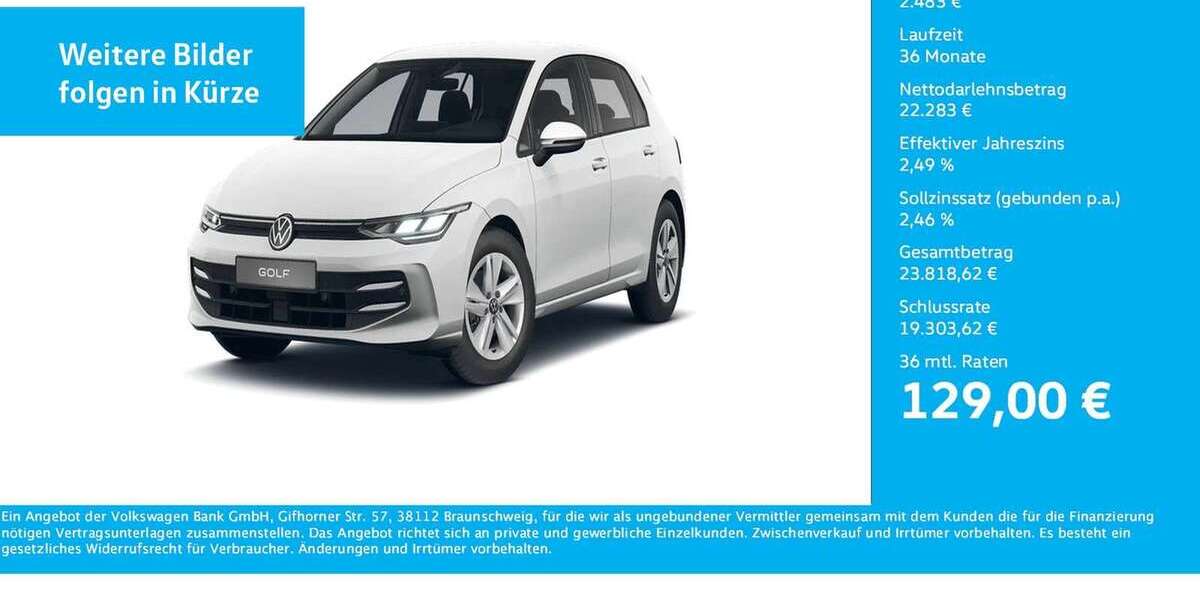 VW Golf 10.718 km 24.766 &euro; Bergkamen 59192