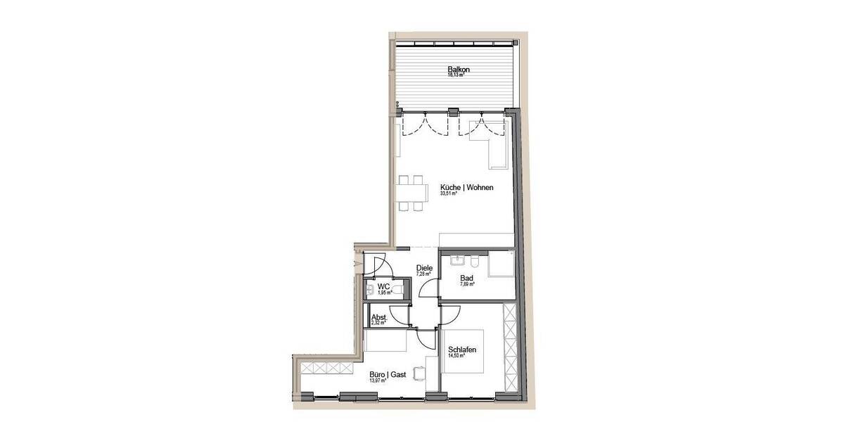 Etagenwohnung Ahlen Innenstadt - 3 Zimmer, 89 m&sup2;, 379.000&euro; | Angebot:25693128