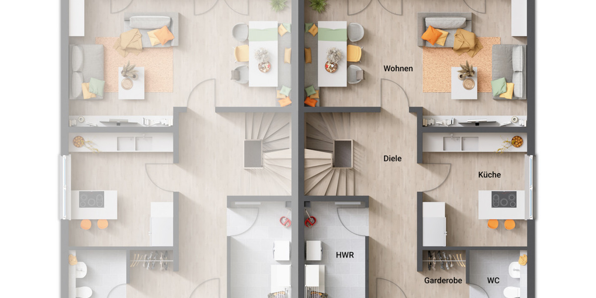 Doppelhaushälfte Oelde - 4 Zimmer, 116 m&sup2;, 268.250&euro; | Angebot:25681283