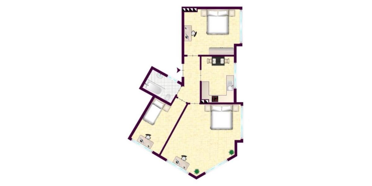 Etagenwohnung Münster Berg Fidel - 3 Zimmer, 74 m&sup2;, 335.000&euro; | Angebot:26862399