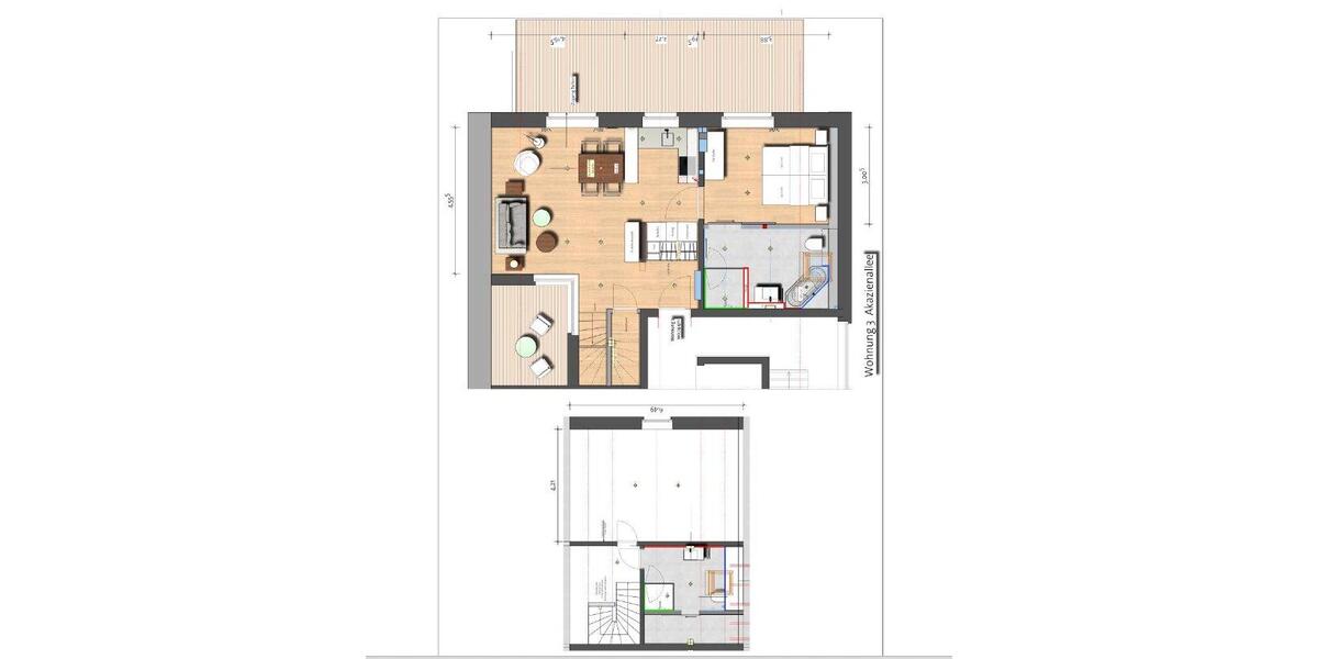 Maisonettenwohnung Münster Münster-Südost - 2 Zimmer, 100 m&sup2;, 1.735&euro; | Angebot:26019347