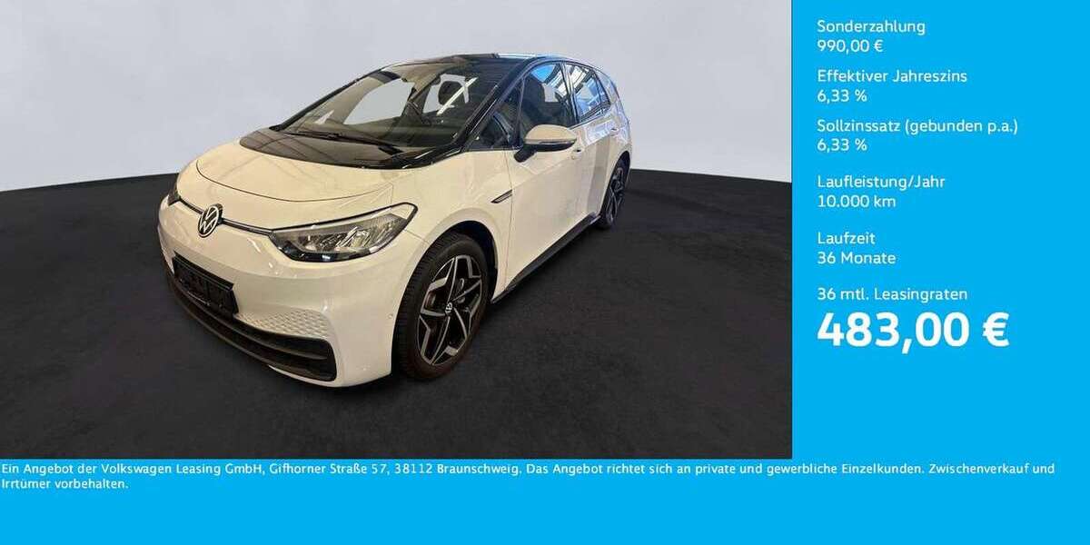 VW ID.3 6.004 km 28.796 &euro; Bergkamen 59192