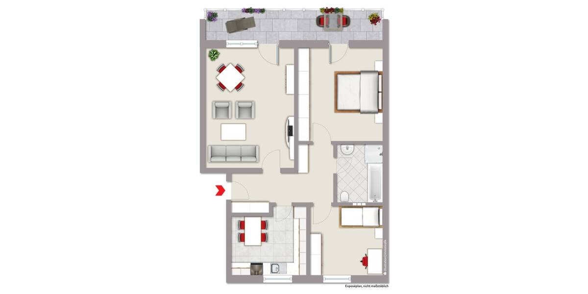 Etagenwohnung Oelde - 3 Zimmer, 81 m&sup2;, 225.000&euro; | Angebot:26191606