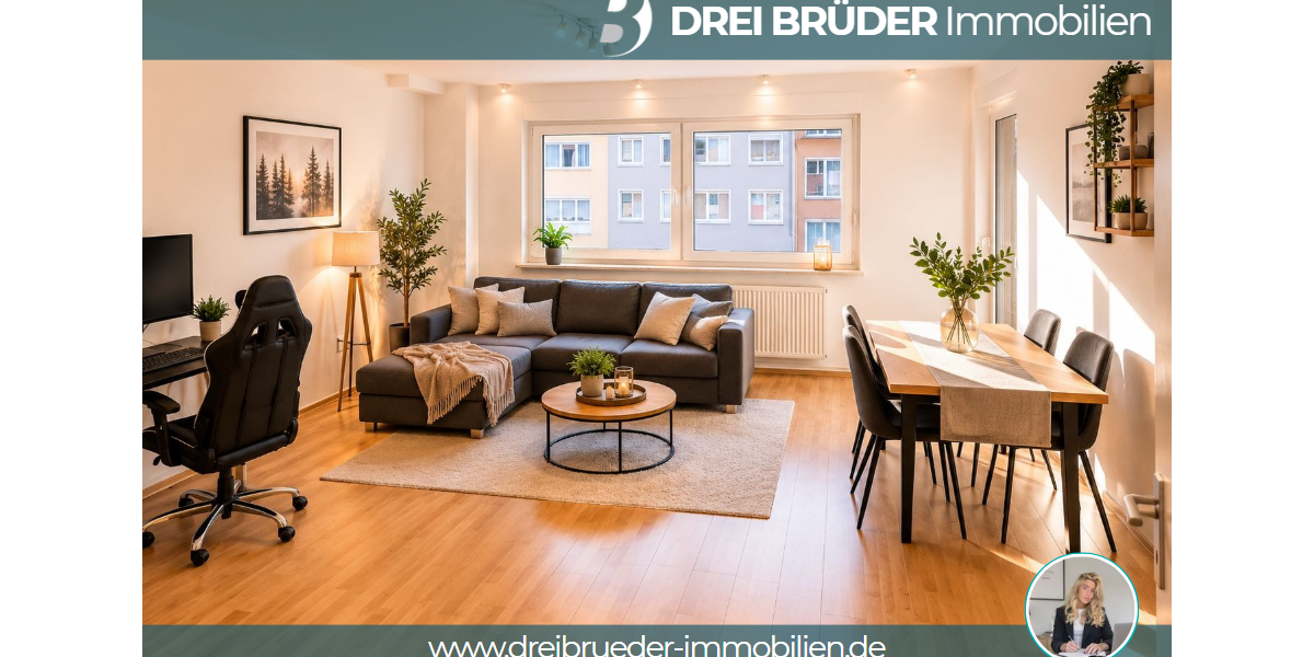 Etagenwohnung Münster Mitte-Süd - 2 Zimmer, 60 m&sup2;, 225.000&euro; | Angebot:24732580