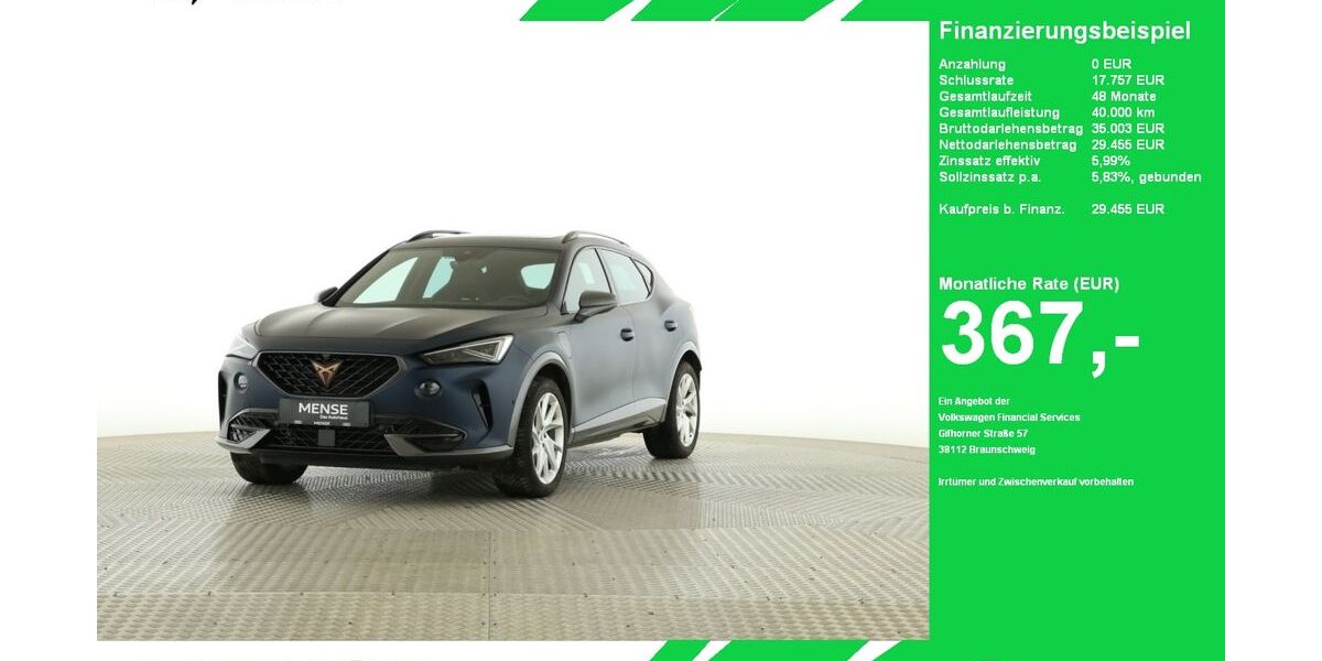 Cupra Formentor 18.794 km 29.455 &euro; Oelde (Stromberg) 59302