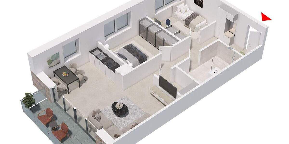 Etagenwohnung Münster Hiltrup - 3 Zimmer, 70 m&sup2;, 403.845&euro; | Angebot:26931404
