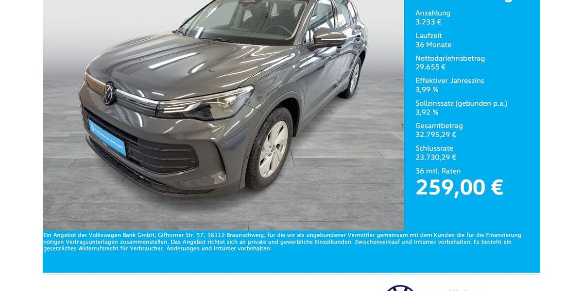 VW Tiguan 6.604 km 32.433 &euro; Bergkamen 59192