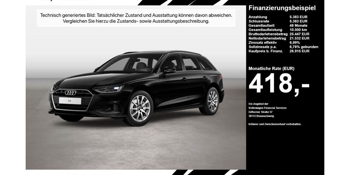 Audi A4 87.672 km 26.915 &euro; Oelde (Stromberg) 59302