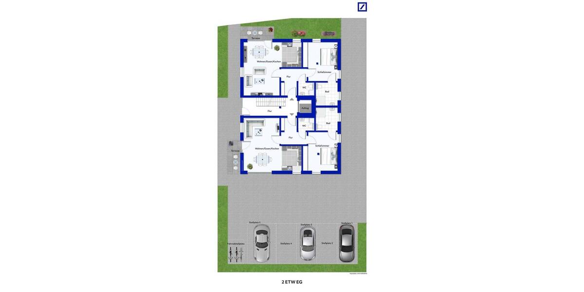 Etagenwohnung Ahlen Innenstadt - 2 Zimmer, 77 m&sup2;, 349.000&euro; | Angebot:26887677