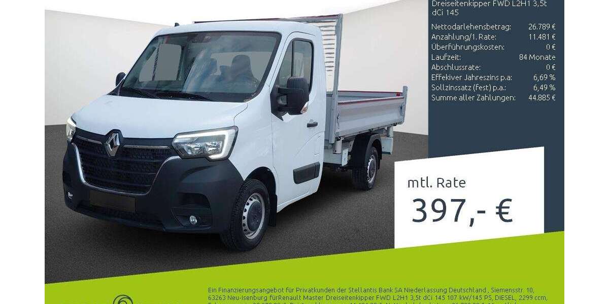 Renault Master 1.500 km 38.270 &euro; Münster 48163