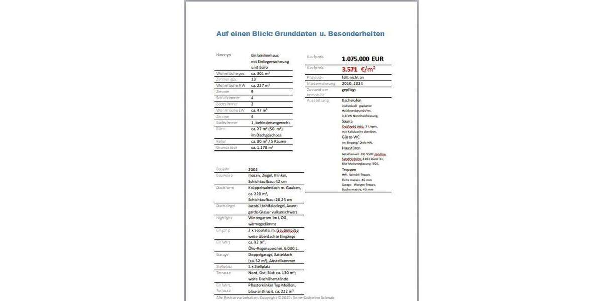 Einfamilienhaus Ennigerloh-Ostenfelde Ostenfelde - 1 Zimmer, 301 m&sup2;, 1.075.000&euro; | Angebot:25722378